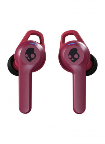 Indy Evo True Wireless Earbuds With Charging Case Deep Red