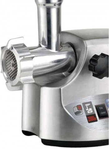 Stainless Steel Meat Grinder 2000W M.M.404 Silver/Black 23x23x23cm