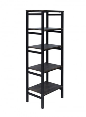 5-Tier Storeez Display Shelf Brown/Black 39x133x49centimeter