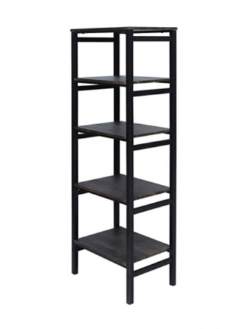 5-Tier Storeez Display Shelf Brown/Black 39x133x49centimeter
