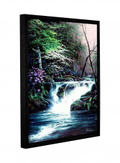 Egidio Antonaccio Bridge Falls Wall Art Multicolour 14 x 18inch