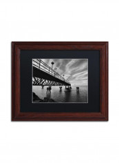 Edgewater Wooden Framed Wall Art Black/White 11 x 14inch