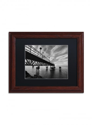 Edgewater Wooden Framed Wall Art Black/White 11 x 14inch
