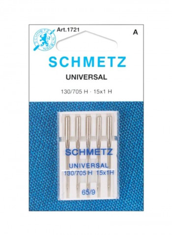 25-Piece Sewing Machine Needle Silver 6x4x0.5inch