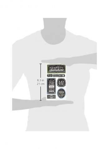 You Are My Sunshine Themed Embellishment Black/White