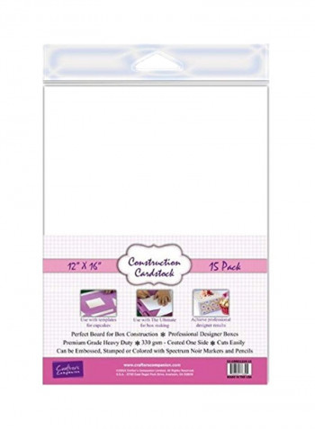 15-Piece Construction Cardstock Set