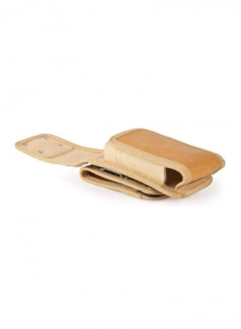 Gladiator Holster Carrying Case Cover For LG Phone Nubuck Beige/Silver