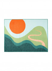 Low Pile Rug Multicolour 120centimeter