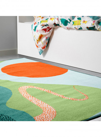 Low Pile Rug Multicolour 120centimeter