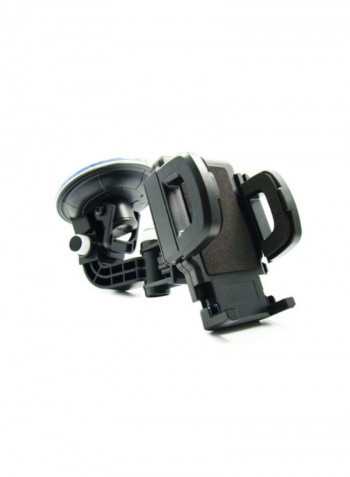 Protective Holster Case With Windshield Mount And Wristband For Pantech Discover Smartphone Black