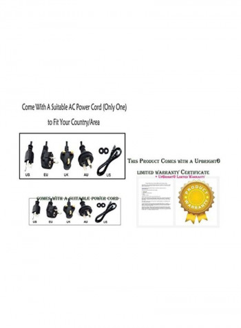 AC Power Adapter Black