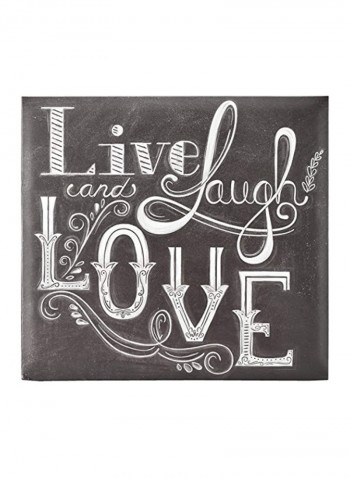 Live, Laugh, Love Themed Album Black/White 13.5x12.5inch