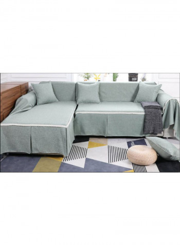 Modern Plain Sofa Slipcover Green