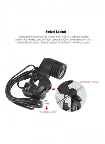 Photo Studio Continuous Lighting Kit Black/White