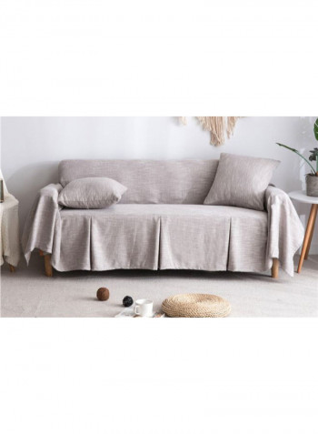 Simple Style Sofa Couch Sofa Slipcover Grey 200-360centimeter