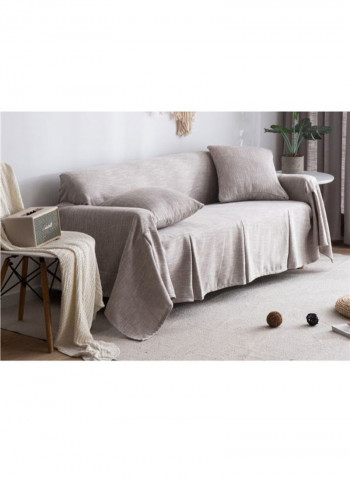 Simple Style Sofa Couch Sofa Slipcover Grey 200-360centimeter