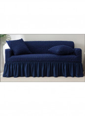 Solid Pattern Sofa Slipcover Blue 170 x 230centimeter