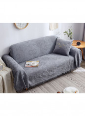 European Style Sofa Slipcover Grey 180 x 230centimeter