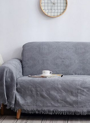 European Style Sofa Slipcover Grey 180 x 230centimeter