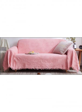 Modern European Style Comfortable Sofa Slipcover Pink 180 x 180centimeter