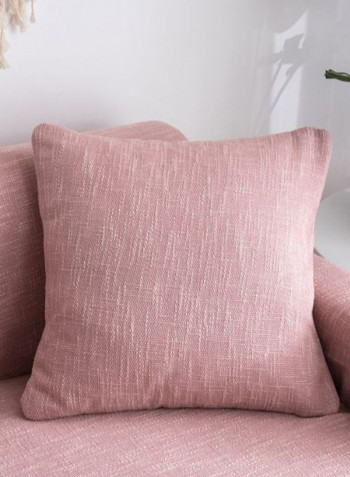 Solid Pattern Sofa Slipcover Pink 200 x 360centimeter