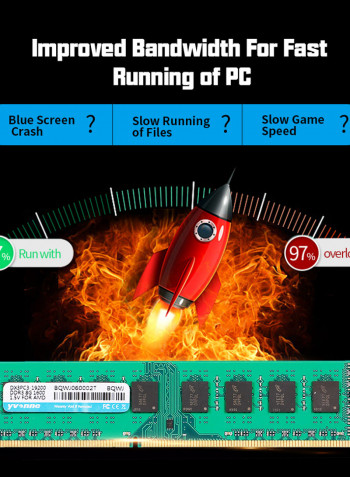 DDR3 1600MHz 240PIN PC RAM 8GB Green
