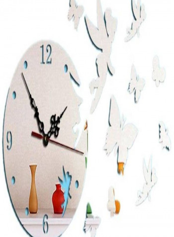 Fly Angel Mirror Wall Sticker Wall Clock