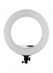LED Fill-In Ring Light With Carrying Bag 18inch White/Black
