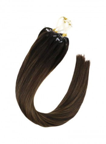 Straight Hair Extension Set Brown 18inch