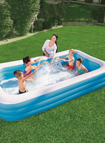 Rectangular Inflatable Family Pool Multicolour 200g