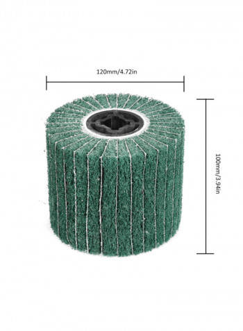 Non-Woven Burnishing Wheel Green 120 x 100millimeter