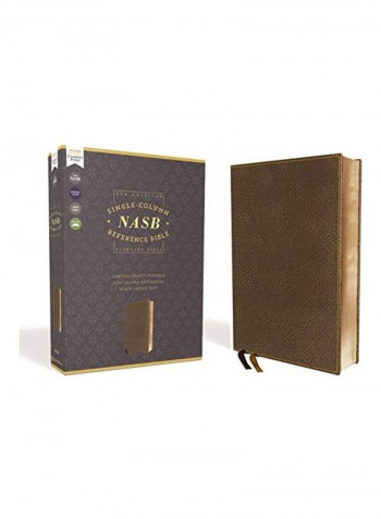 Nasb, Single-Column Reference Bible, Leathersoft, 1995 Text, Comfort Print Hardcover