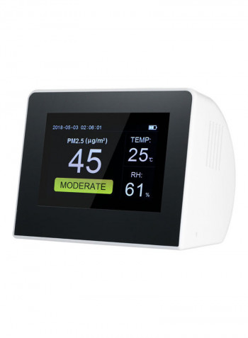 Portable Digital Formaldehyde Gas Monitor Black 17.5cm