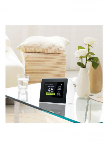 Portable Digital Formaldehyde Gas Monitor Black 17.5cm