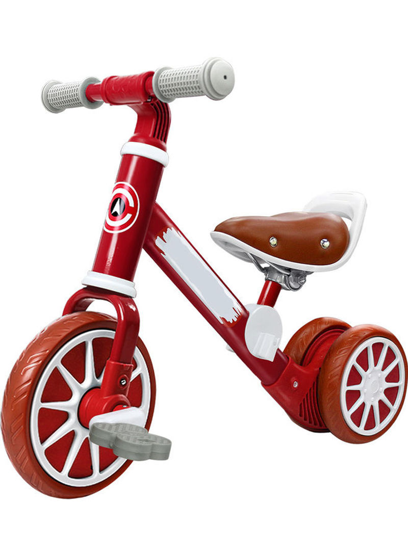 Baby Balance Bike with Detachable Pedal Red 48 x 35 x 65cm