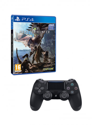 Monster Hunter World With DualShock 4 Wireless Controller - Action & Shooter - PlayStation 4 (PS4)