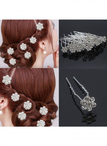 12-Piece Bridal Hair Pin Silver