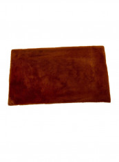 Rectangular Shape Thick Comfy Rug Brown 60x60centimeter