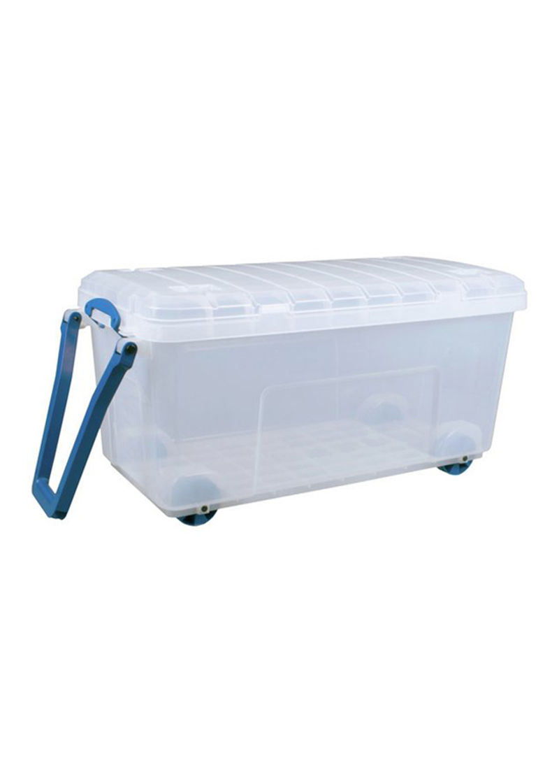 Wheeled Trunk Storage Box Clear
