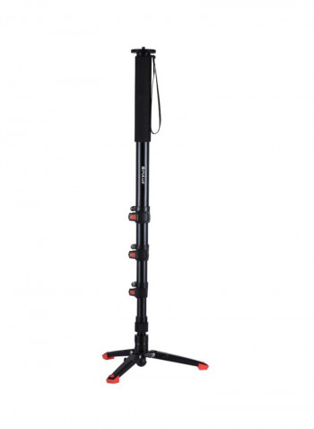 PU3015 4-Section Telescoping Standing Monopod Black/Red