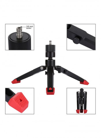 PU3015 4-Section Telescoping Standing Monopod Black/Red