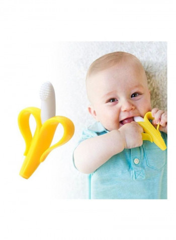 Banana Shaped Toothbrush Teether Toy