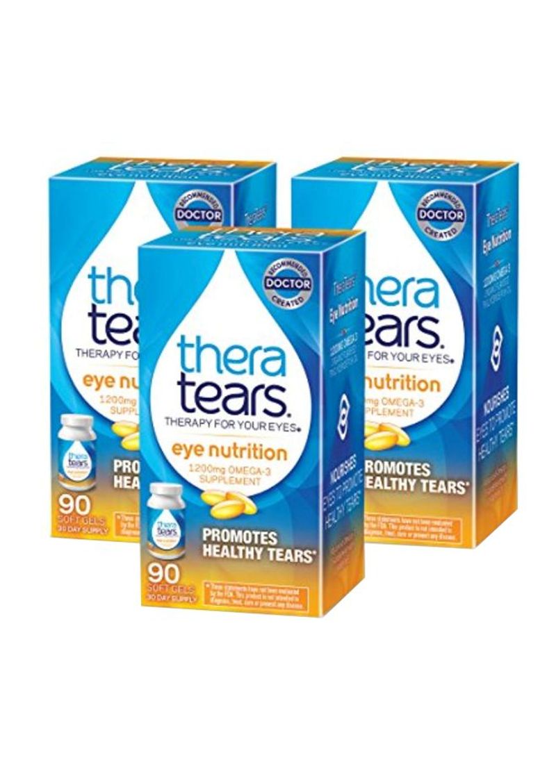 Pack Of 3 Therapy For Your Eyes 1200 Mg Omega 3 Supplement - 90 Softgels