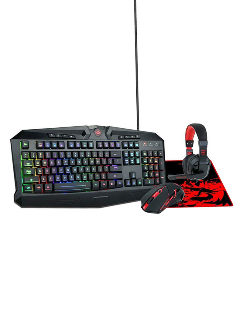 Mechanical Gaming Keyboard And Mouse With Microphone Combo