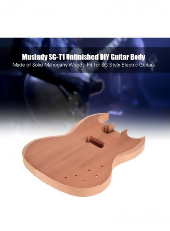 SG-T1 Unfinished Guitar Body