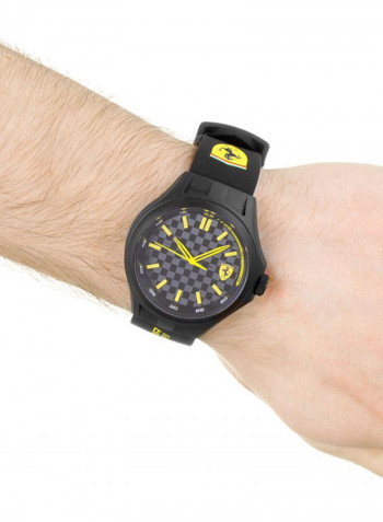 Men's Pit Crew Silicone Analog Watch 830286