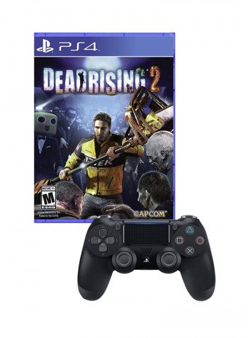 لعبة الفيديو 'Dead Rising 2' - متاحة للمنطقة (1) + ذراع تحكم لاسلكي دوال شوك 4 - مغامرة - بلاي ستيشن 4 (PS4)