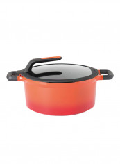 Covered Stay-Cool Stockpot Orange/Black 28centimeter