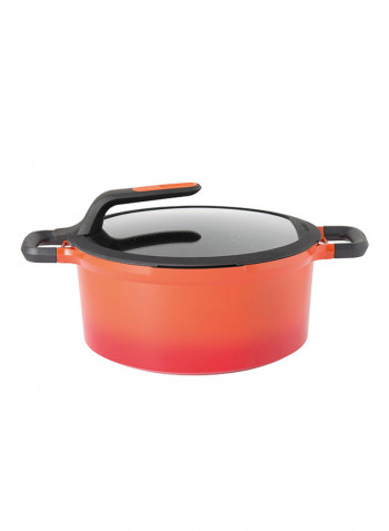 Covered Stay-Cool Stockpot Orange/Black 28centimeter