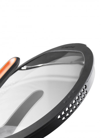 Covered Stay-Cool Stockpot Orange/Black 28centimeter